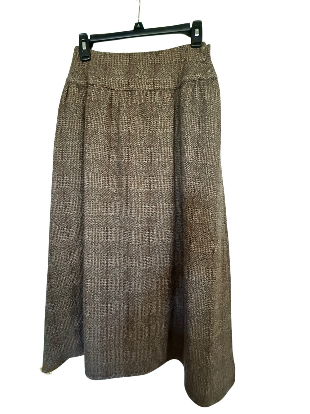 Vtg Ralph Lauren Country 100% Wool Prince of Wales Plaid Skirt Sz 6 Heritage